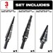 Dual-Flute Step Drill Bit 48-89-9221 Milwaukee - MIL48899221