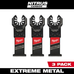49-25-1563 Nitrus Carbide Extreme Metal Universal Fit Open-Lok Multi-Tool Blade 3Pk ,