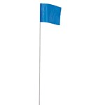78-001 Milwaukee Blue Stake Flags - 100 Piece Bundle ,