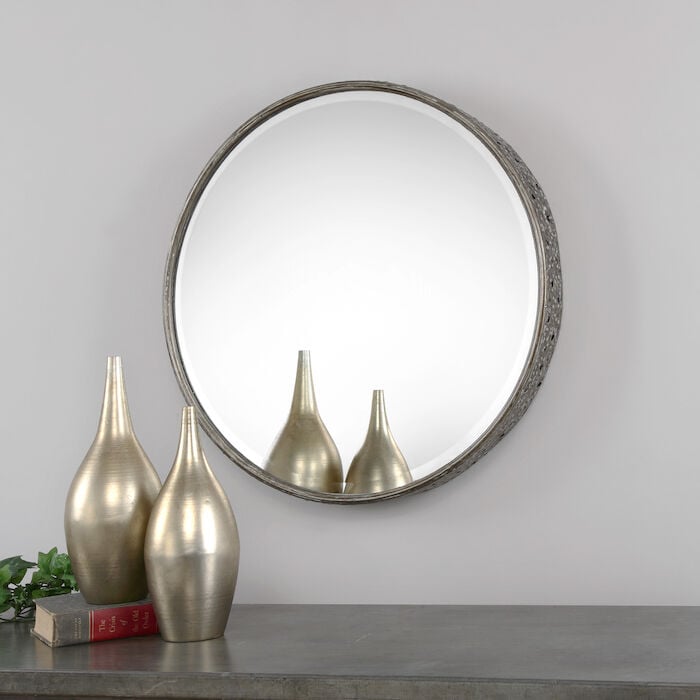 09034 Uttermost Nova Round Metal Mirror - UTT09034