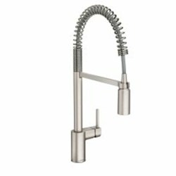 spot resist stainless one-handle pre-rinse spring pulldown kitchen faucet ,5923SRS