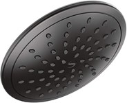 Matte black one-function 8&quot; diameter spray head standard ,