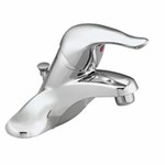Chrome one-handle bathroom faucet ,