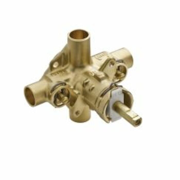 2570 Brs Rough-In Posi-Temp Pressure-Balancing Cycling Tub And Shower Valve With Stops 1/2 In Cc Connection MOEN, 1/2 in. Brass Rough-In Posi-Temp Pressure-Balancing Cycling Valve with Stops, 2570