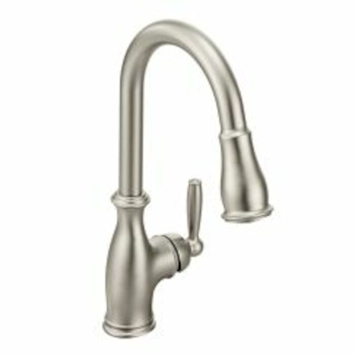 7185SRS Brantford Single-Handle Pull-Down Sprayer Kitchen Faucet With Reflex In Spot Resist Stainless 