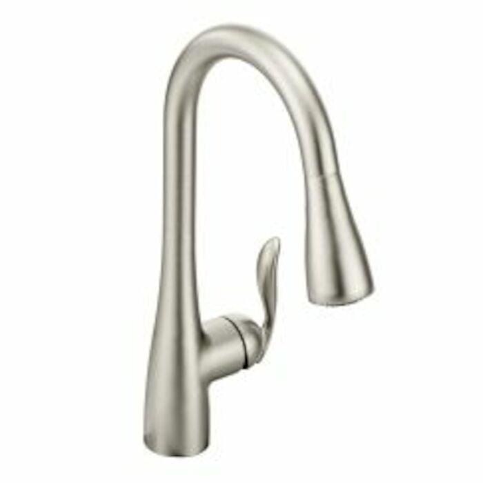 7594SRS Arbor Single-Handle Pull-Down Sprayer Kitchen Faucet With Reflex In Spot Resist Stainless Moen, Arbor Single Handle Pulldown Faucet featuring Reflex in Spot Resist Stainless, 7594SRS