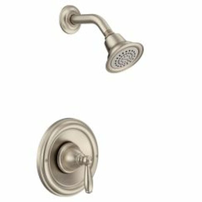 T2152BN Brantford Posi-Temp Single-Handle 1-Spray Shower Faucet Trim Kit In Brushed Nickel Valve Sold Separately kit, nickel kit, trim kit, nickel trim kit, shower kit, shower trim kit, bath kit, bath trim kit, MOEN kit, MOEN trim kit