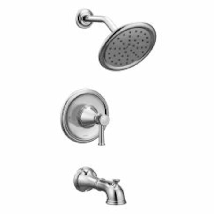 T2313 Belfield Single-Handle 1-Spray Posi-Temp Tub And Shower Faucet Trim Kit In Chrome Valve Not Included 