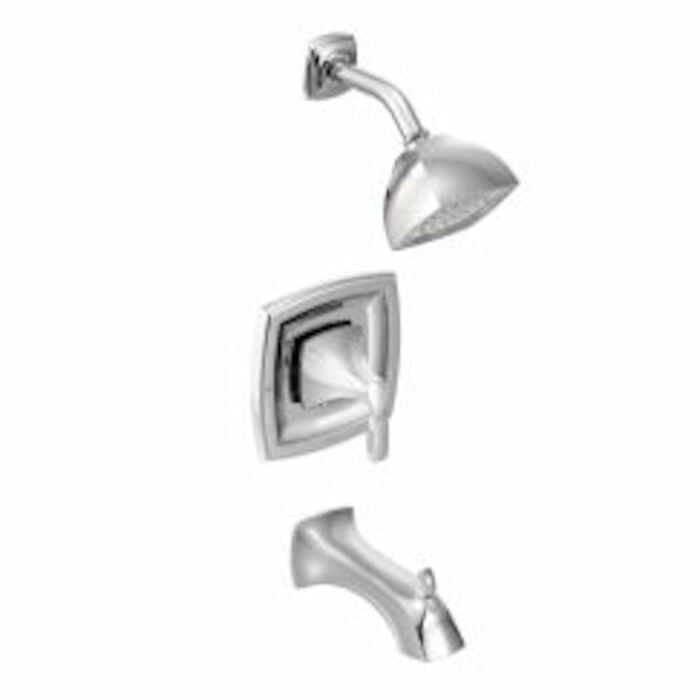 T2693 Voss Posi-Temp 1-Handle Tub And Shower Trim Kit In Chrome Valve Not Included 