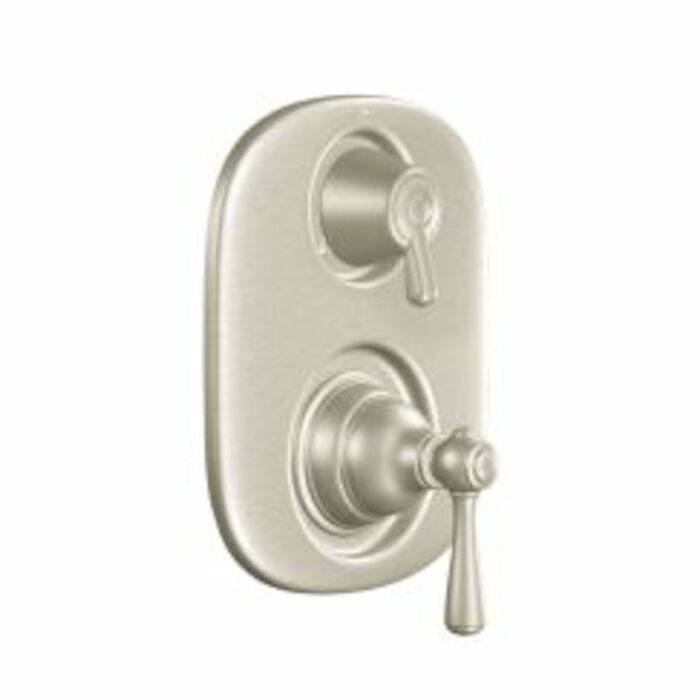 T4111BN Kingsley Brushed Nickel 2 Handle Temperature Control Trim 