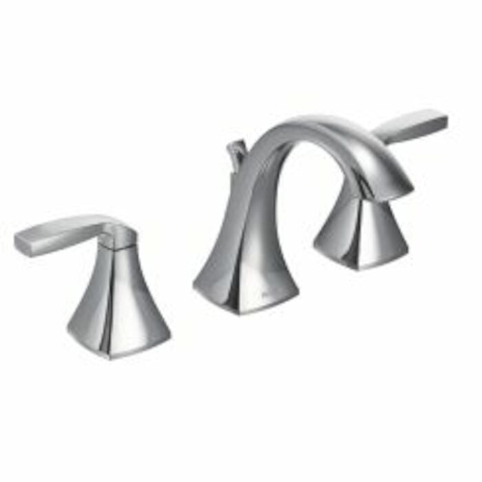 T6905 Voss 8 In Widespread 2-Handle High-Arc Bathroom Faucet Trim Kit In Chrome Valve Not Included Moen, Voss Two Handle Widespread Lavatory Faucet Trim Kit in Chrome, T6905