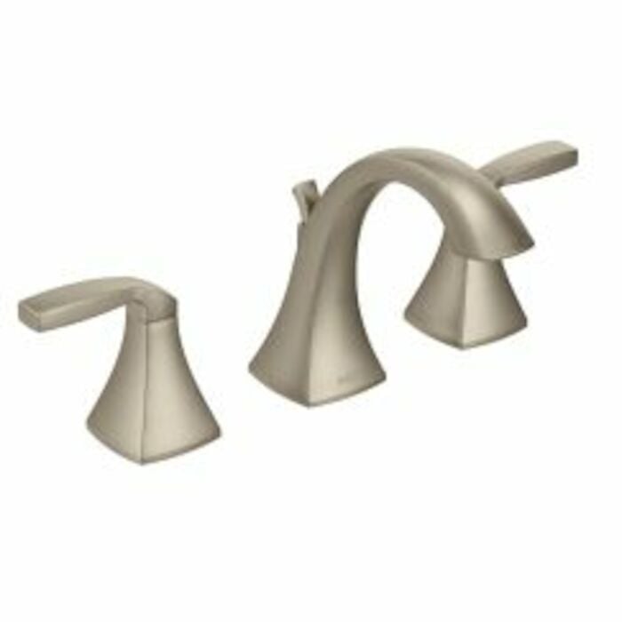 T6905BN Voss 8 In Widespread 2-Handle High-Arc Bathroom Faucet Trim Kit In Brushed Nickel Valve Not Included Moen, Voss Two Handle Widespread Lavatory Faucet Trim Kit in Brushed Nickel, T6905BN