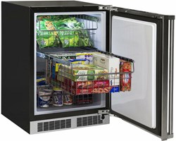 MP24FAS4RS  24 Marvel Professional Built-in All Freezer, Solid Stainless Steel Door with Lock, Integrated Right Hinge ,