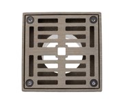 4&quot; Square Solid Brass Grid Shower Drain ,
