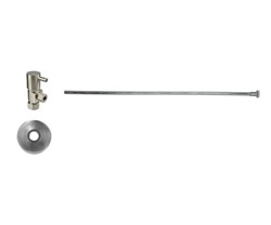 Toilet Supply Kit - Contemporary Lever Handle with 1/4 Turn Ceramic Disc Cartridge Valve (MT5003L-NL) - Angle, Flat Head Riser ,