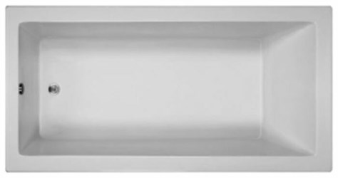 MBSCR6636-WH-DI MTI 66 in X 36 in Basics Soaking Rectangular Tub White Drop-In ,