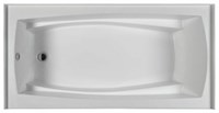 MBSIS7236-WH-LH MTI 72 in X 36 in White Left Hand Drain integral Skirted Soaker W/Integral Tile Flange-Basics ,