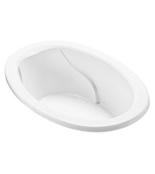 ADENA 5 Acrylic CXL Oval Drop-In Soaker White 63 x 41.25 ,