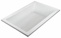 MBSCR7242WHDI Basics White Acrylic 72 X 42 X 19-3/4 Drop-In Soaker Tub ,