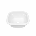 2218 Mustee Utility Sink 22 in X 18 in Under or Top Mount White 