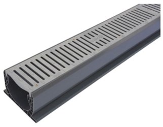 10 Speed Channel w/ Plastic Gray Grates ,400-10WH