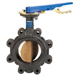 LD21003 NLF 4 Lug Butterfly Valve L/Lk Handle Duct Iron ,NLG150H,NLG150H,NLG150H,NLG150H