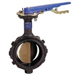 WD20003 NLF 4 Wafer Butterfly Valve L/Lk Handle Duct Iron ,