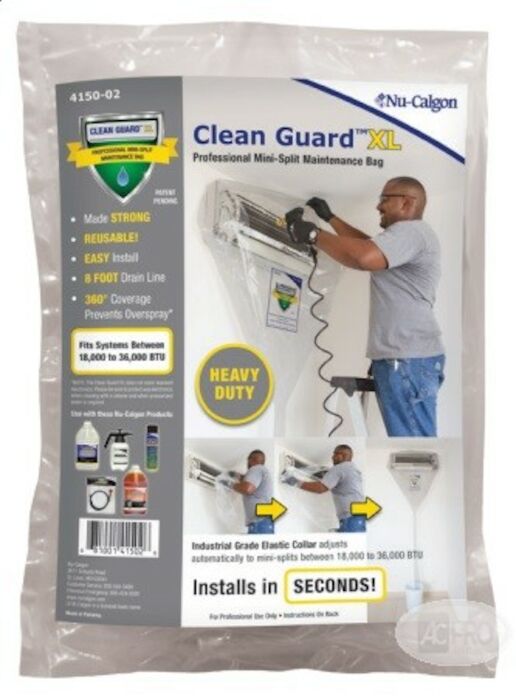 Nu-calgon 4150-03 Clean Guard CC Mini Split Ceiling Maintenance Cleaning Bag for sale online