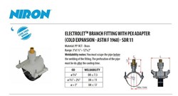 6 in X 1-1/2 in Electrolet Branch Fiting with PEX Adapter (Cold Expansion-ASTM F 1960) SDR 11 ,NESPJ