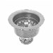 Dearborn&amp;#174; Sink Basket Strainer, Stainless Steel Body and Basket. Deep Locking Cup. Neoprene Stopper. Length 3-3/4 Inch - OAT18