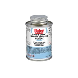 30890 Oatey 4 oz PVC Rain-R-Shine Blue Cement ,ORS4,OB4,01840024,HWD4,31855,30890,WD4