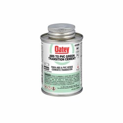 Oatey&#174; 4 Ounce ABS to PVC Transit Green Cement ,
