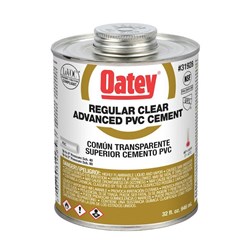 Oatey&#174; 32 Ounce PVC Regular Body Advanced Clear Cement ,OG032,31928,O32,U32