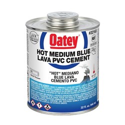 Oatey&#174; 32 Ounce PVC Blue Lava Hot Cement ,32163,UB32,HW32,RS32,OB32,OBL32