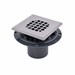 Oatey&amp;#174; PVC Square Low Profile Drain Stainless Steel Snap-In Strainer with Ring - OAT42264