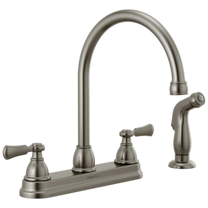 P2865Lf-Ss  Elmhurst Two-Handle Kitchen Faucet With Spray 