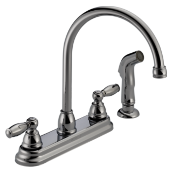 P299575Lf  Claymore Two Handle Kitchen Faucet 