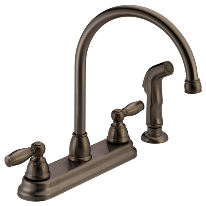 P299575Lf-Ss  Claymore Two Handle Kitchen Faucet 