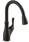 P4A-151ORB Matco-Norca Angelic Single Handle Oil Rubbed Bronze Kitchen Fct High Arc Spout W/Pulldown Spray Metal Lever Handle Ceramic Cartridge Integrated Supply Lines 1-3 Hole Install Deck Plate Included ,