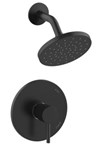 P4H-720MBJP Shower Trim Only 6 in Showerhead with Metal Ball Joint Metal Lever Handle Job Pack Matte Black ,082647375635