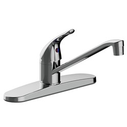 P4L-105C Single Handle Kitchen Faucet, Copper Inlet Supply, Washerless, 1.5 Gpm, Chrome ,082647223639