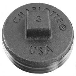1849 3 in Southern Code Raised Head Brass Cleanout Plug ,