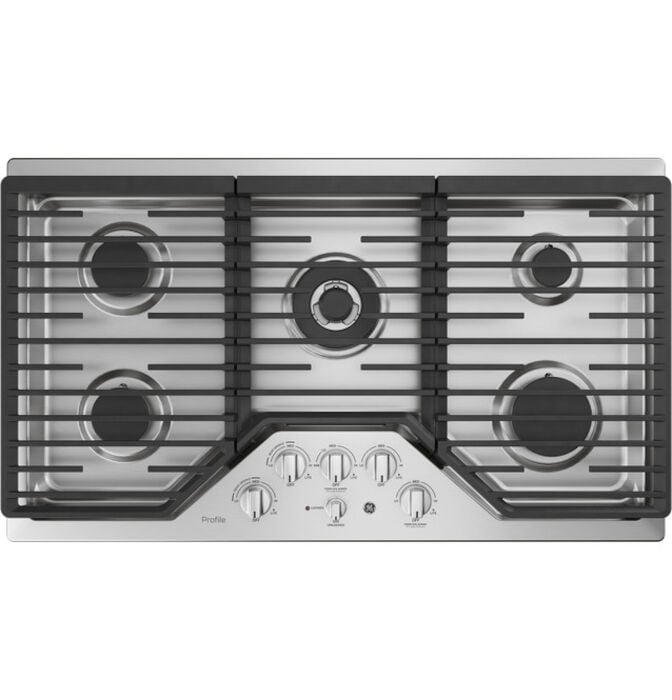 Stainless Steel 36 Profile Cooktops G 36 Deep Recessed Ct 18K Btu Tri-Ring 