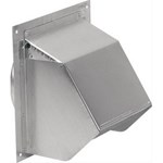 Broan 641 Wall Cap 5-1/2 in 9 in Aluminum Finish Natural For 6.000 in Round Duct ,76900440,641,76900440,A406