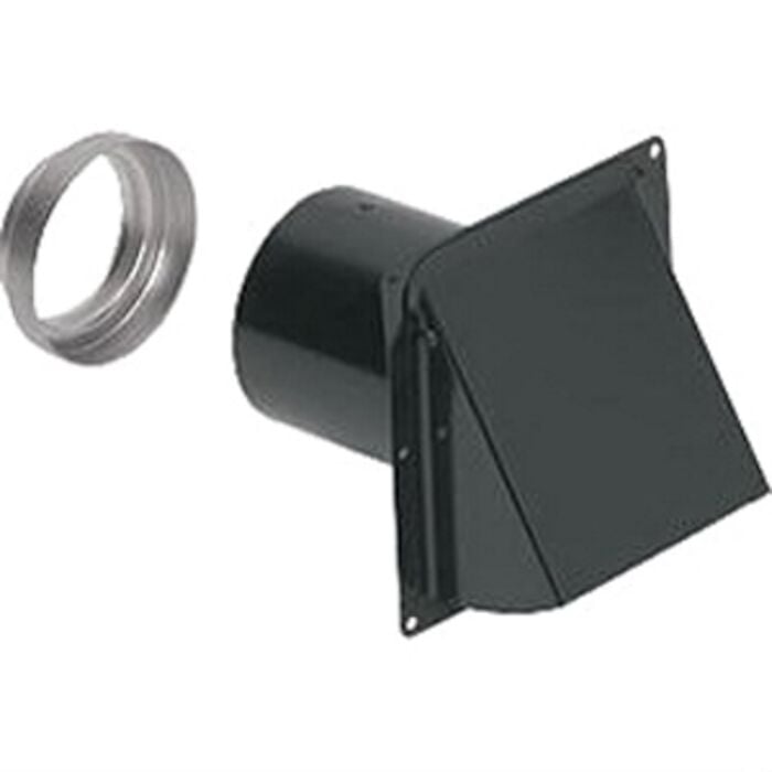 885BL Wall Cap 7-3/4 in 6-1/2 in 24 Gauge CRCQ Steel Black Color 