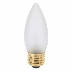 A3634 B11 Incandescent 200 Lumens E26 Medium Base Frosted Light Bulb ,A3634
