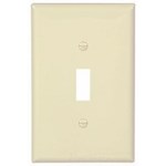 Eaton Wiring PJ1A Wall Plate 1G Toggle Poly Mid Almond 032664751240 ,032664751240