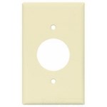 Eaton Wiring PJ7A Wall Plate 1G Single Receptacle With 1.4&quot; Hole Poly Mid Almond 032664627125 ,