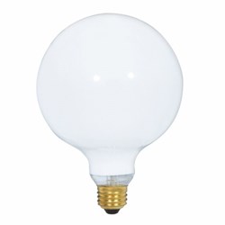 S3003 G40 Incandescent 1050 Lumens E26 Medium Base Gloss White Light Bulb ,S3003