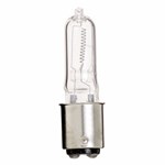 S3159 Satco 75 Watt Halogen T4 Clear 2000 Average Rated Hours 1250 Lumens Dc Bay Base 120 Volts ,S3159